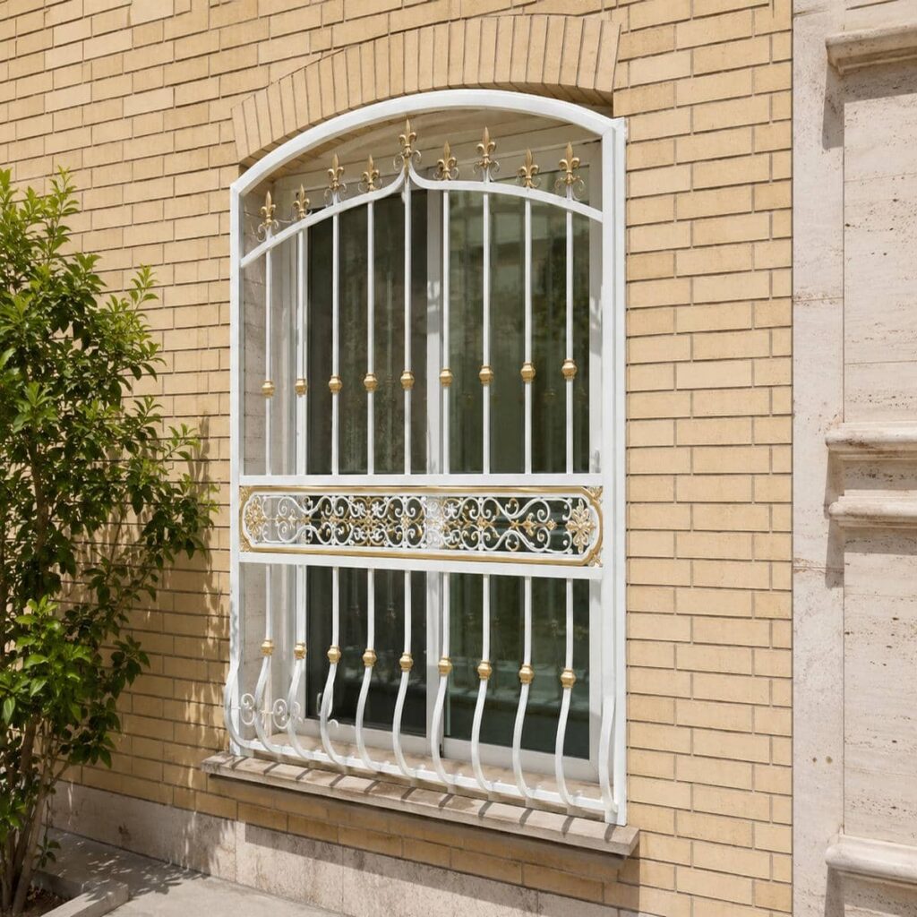 قاب سفید محافظ پنجره اندازه گیری شده در اردبیل