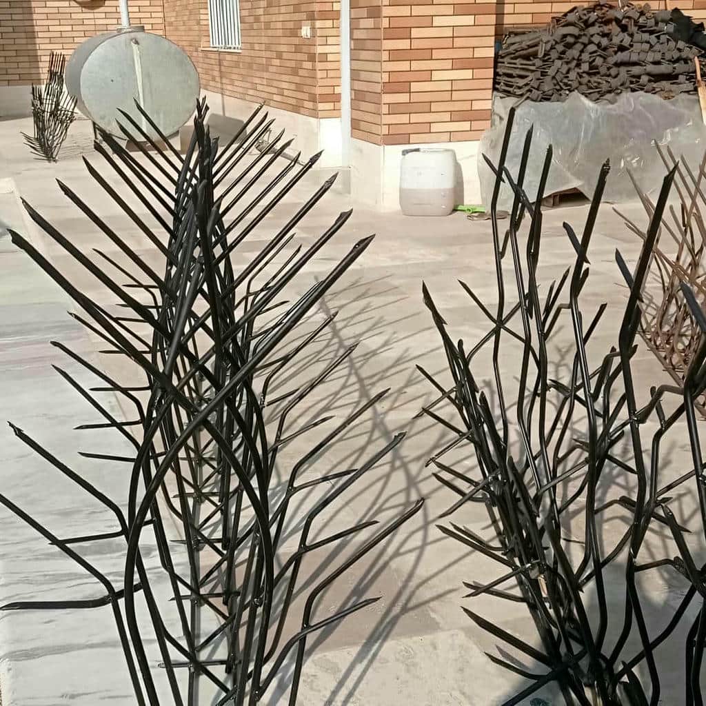 نمای نزدیک شاخههای شاخ گوزنی با رنگ خاکستری نمای نزدیک شاخههای شاخ گوزنی با رنگ خاکستری
