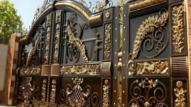 درب حیاط مشکی پوشیده در استان آذربایجان غربی